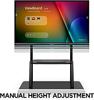 ViewSonic VB-STND-001 Universal Display Cart for 55 to 86 inch Screens up to 265 lbs