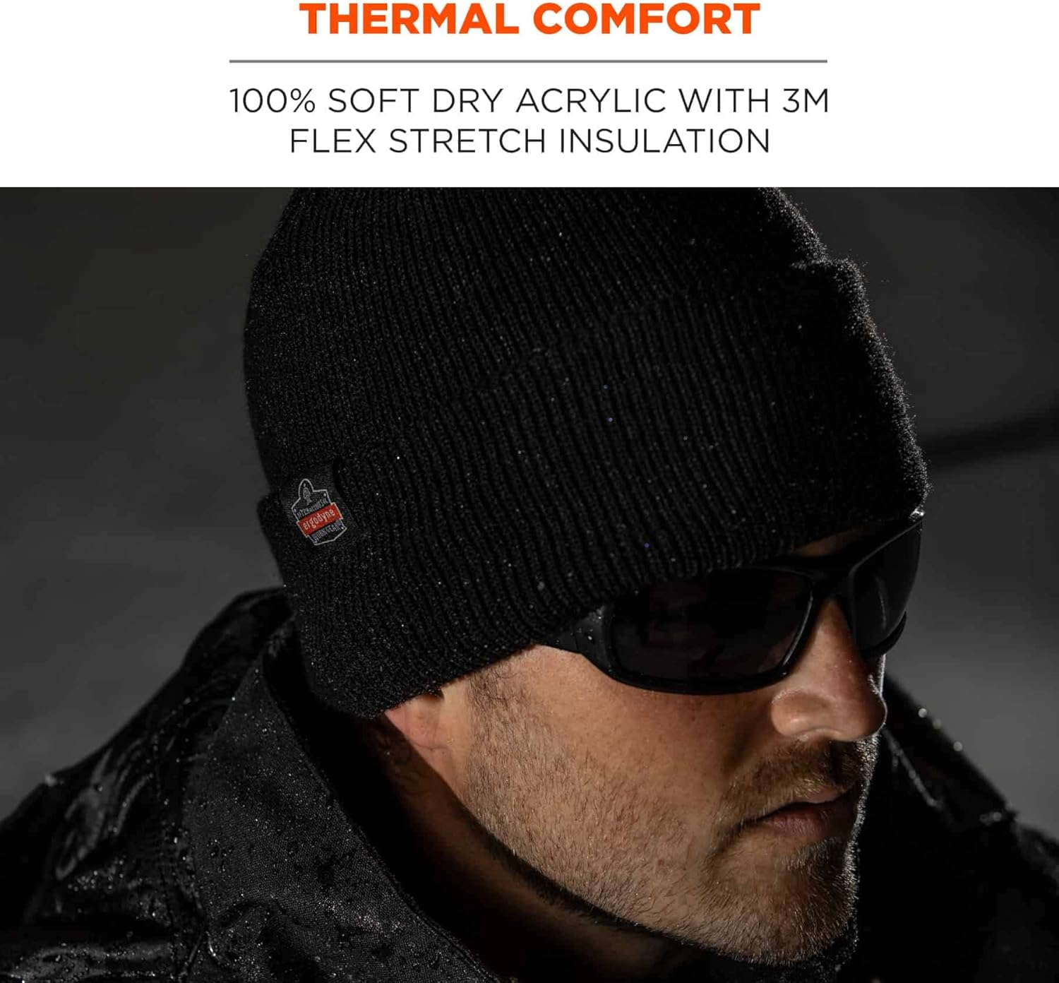 ERGODYNE N-Ferno 6811 Zippered Rib Knit Beanie