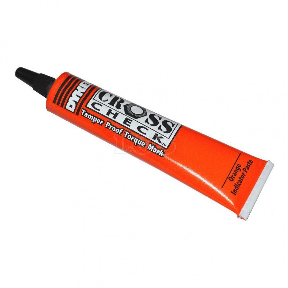 Dykem 83314 Cross Check Torque Seal Tamper-Proof Indicator Paste Orange 1 oz Tube
