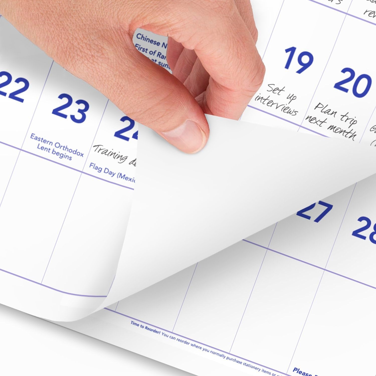 AT-A-GLANCE Three-Month Reference Wall Calendar