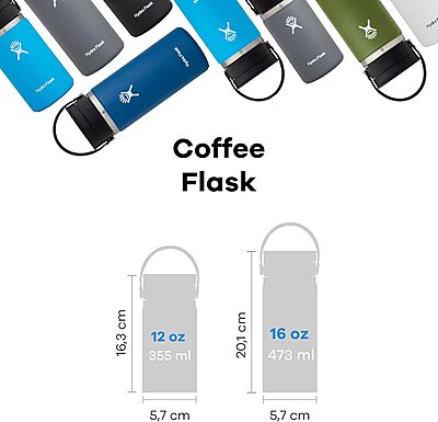 HYDRO FLASK Wide Mouth Insulated Bottle with Flex Sip Lid