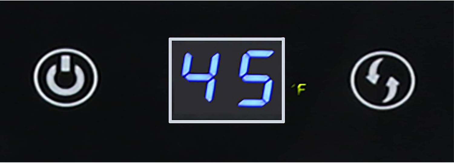 Avanti WBC16Z1B-IS Beverage Refrigerator and Wine Cooler with 15 Bottle/60 Can Capacity, Glass Door