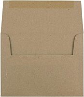 JAM PAPER Booklet Invitation Envelopes, Brown Kraft, Recycled