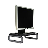 Kensington Monitor Stand Plus w/ SmartFit System, Supports 80 lbs, 16 x 11.5 x 6 in, Black/Gray