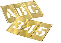 CH Hanson 10074 4" Brass Letters & Numbers Set 45 pc
