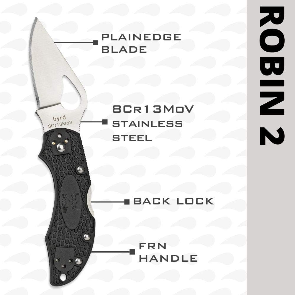 Spyderco Byrd Robin Lightweight Folding Knife with FRN Handle