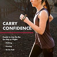 SABRE Runner Defense Spray, 3-in-1 Formula Contains Pepper Spray, CS Military Tear Gas & UV Marking Dye, Max Strength