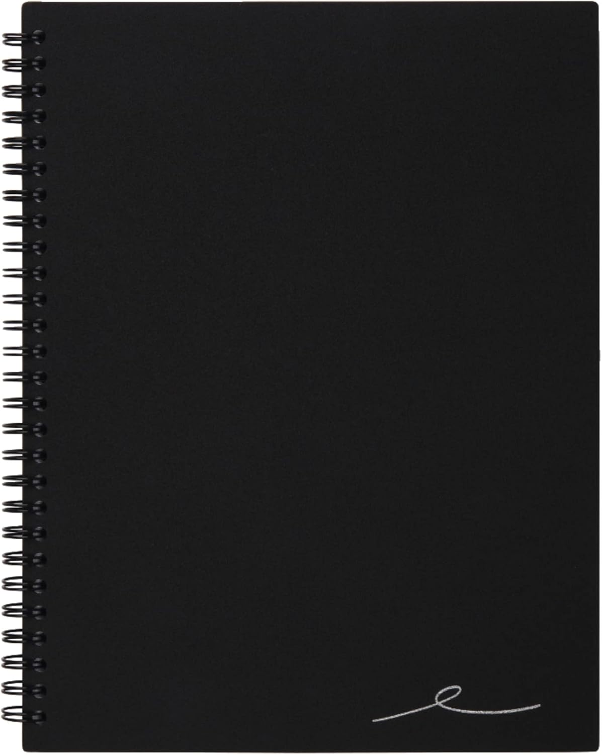 Office Depot Wirebound Notebook, 7 1/4in x 9 1/2in, 1 Subject, Narrow Ruled, 160 Pages (80 Sheets), Black, ODUS1402-026