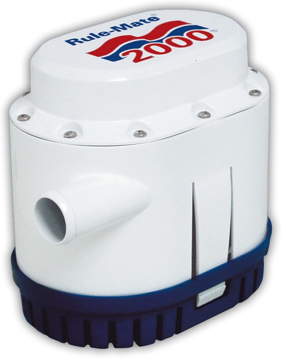 Rule-Mate 2000 GPH Bilge Pump Bundle with Rule 3800 GPH Marine Centrifugal Pump 12 Volt 2000 Gph + Centrifugal Pump