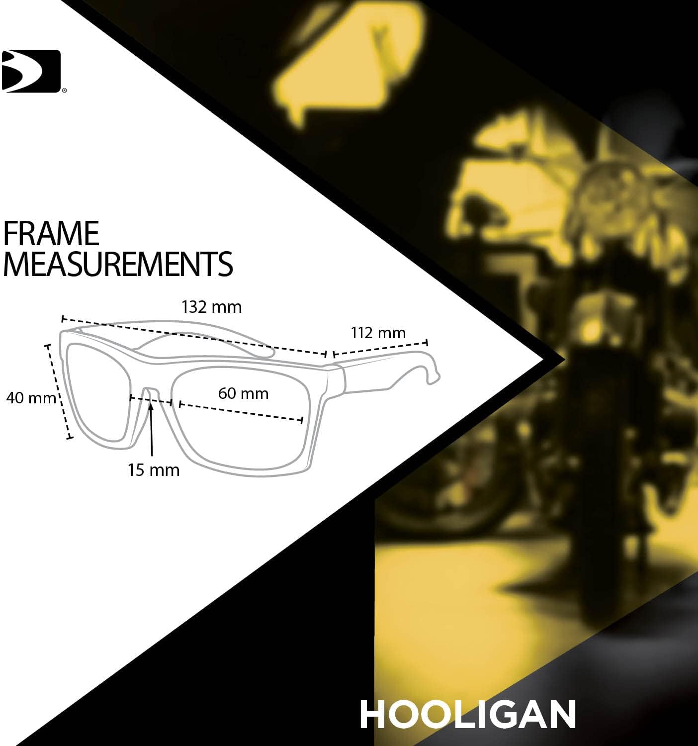 Bobster ® Hooligan, Gloss Black Frame, Clear Photochromic Lens