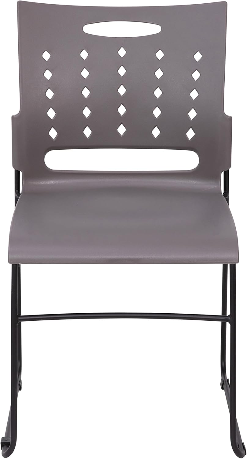 Flash Furniture Hercules Series 881 lb. Capacity Sled Base Stack Chair with Air-Vent Back