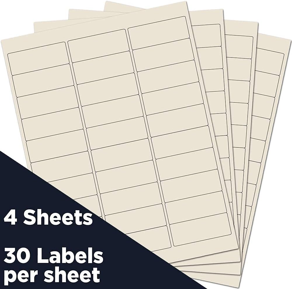 JAM PAPER Mailing Address Labels - Self-Adhesive Rectangular