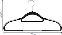 Elama Home Cloths Hanger, Non-Slip, 50 Piece Set (ELH-006-BKGR)
