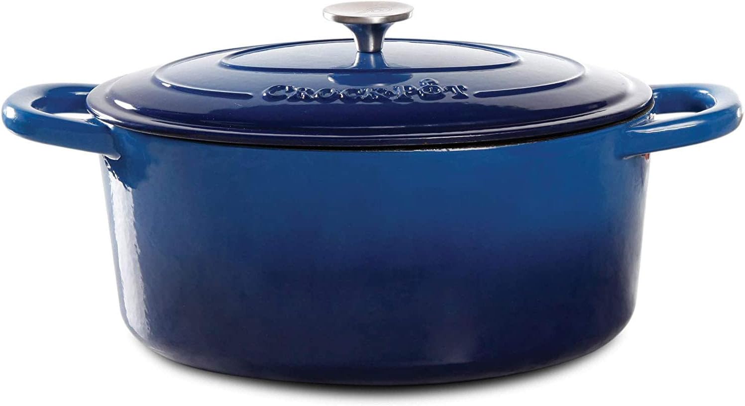 Crock-Pot Artisan 7-Quart Oval Enameled Cast Iron Dutch Oven