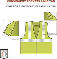 Ergodyne GloWear 8261FRHL Hi-Vis Flame-Resistant Safety Vest