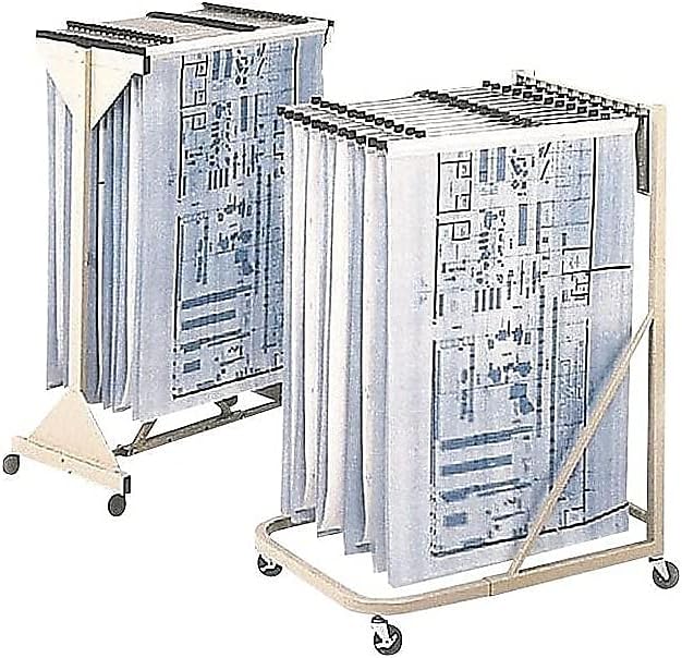 Safco 5026 Mobile Stand, Store Large Documents, Plans, Blueprints, CAD Drawings and More, 4 Rolling Caster Wheels