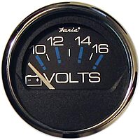 Faria Beede Instruments Faria Chesapeake Black SS 234; Voltmeter (10-16 VDC)
