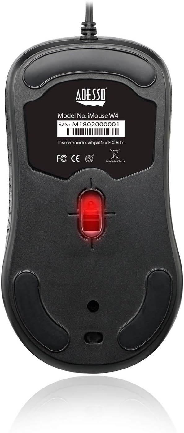 iMouse W4 Waterproof Wired Optical Mouse 1000 DPI USB Computer Mouse for Windows Mac IP66 Water Resistant Design