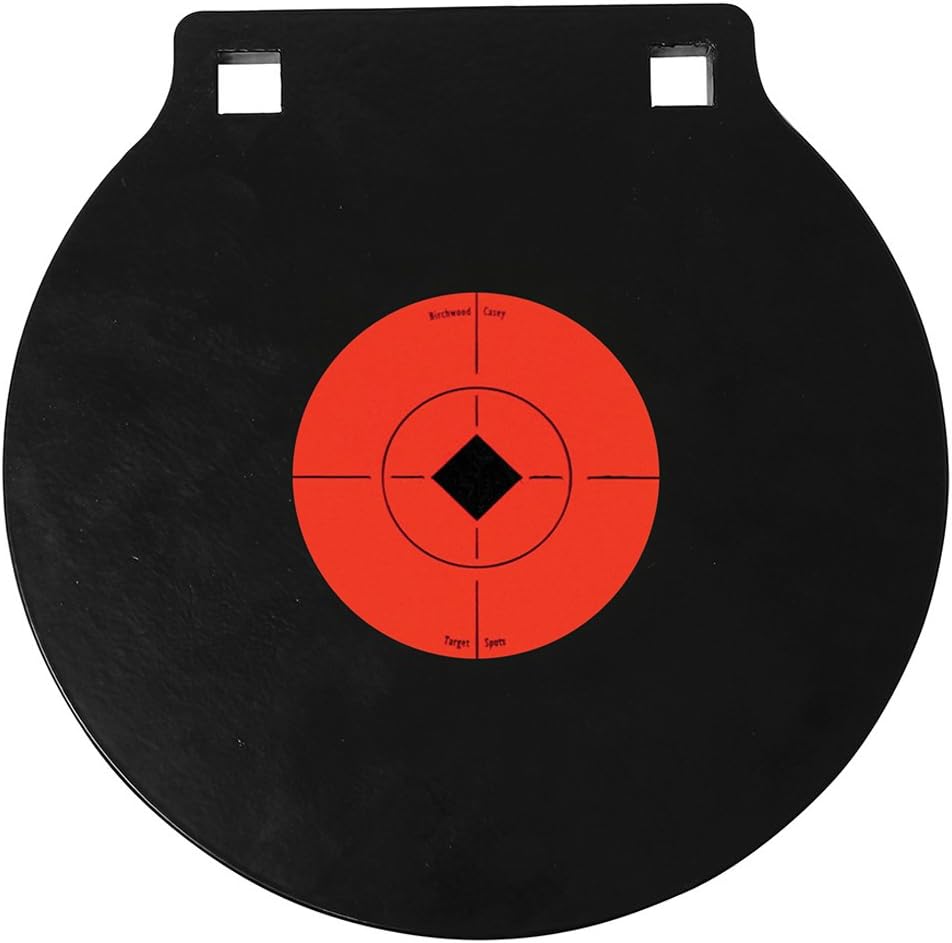 Birchwood Casey World of Targets AR500 Steel Double Hole Gong Target 3/8 inch