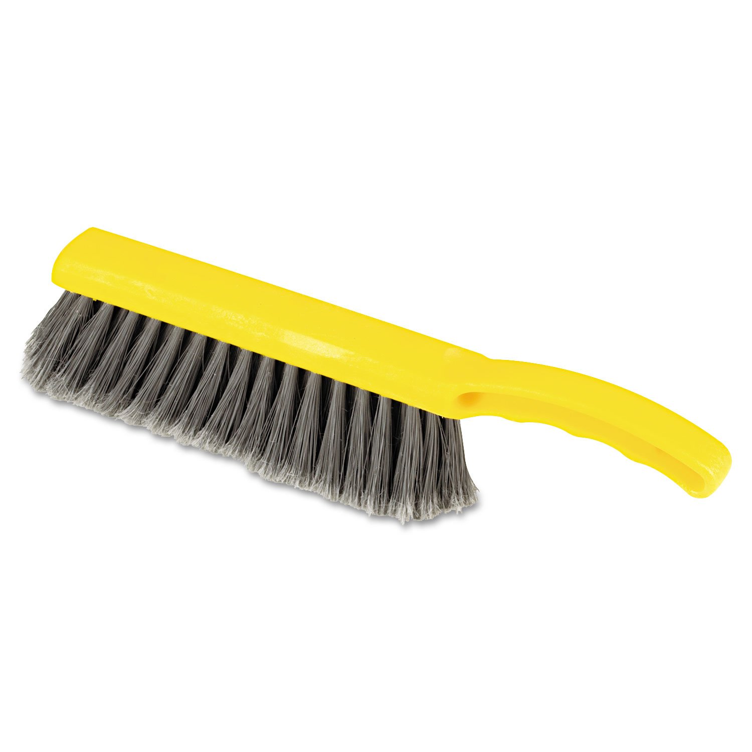 Rubbermaid Commercial 8 Inch Counter Brush Flagged Polypropylene Fill for Smooth Surface Sweeping Yellow 12.5"