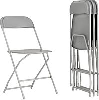 Flash Furniture Hercules Series Commercial-Grade Plastic Folding Chair - 650LB Weight Capacity