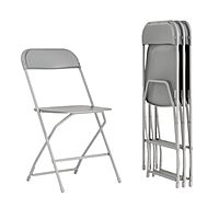 Flash Furniture Hercules Series Commercial-Grade Plastic Folding Chair - 650LB Weight Capacity