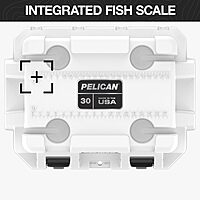 Pelican 30 Quart Elite Cooler Cement/White