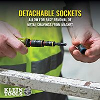 Klein Tools 32768 Impact Driver Set, 3-in-1 SAE Impact Socket and Bit Holder