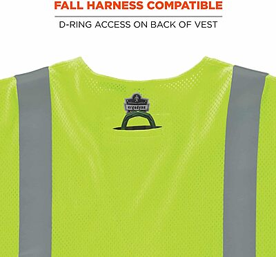 ERGODYNE GloWear 8356FRHL Class 3 Flame-Resistant High-Visibility Safety Vest