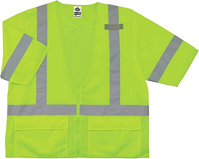 ERGODYNE GloWear Class 3 High Visibility Safety Vest with Sleeves