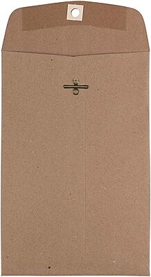 JAM PAPER 6 x 9 Open-End Catalog Envelopes with Clasp Closure