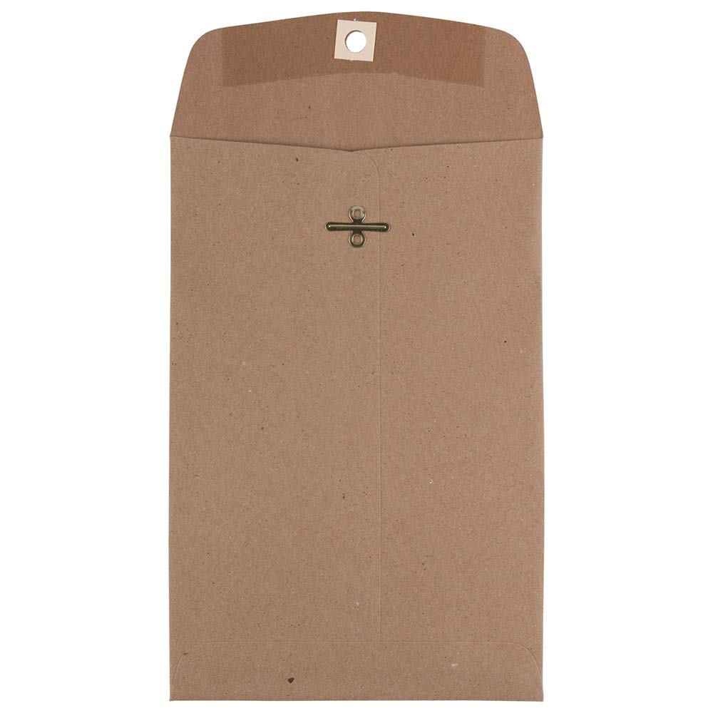 JAM PAPER 6 x 9 Open-End Catalog Envelopes with Clasp Closure