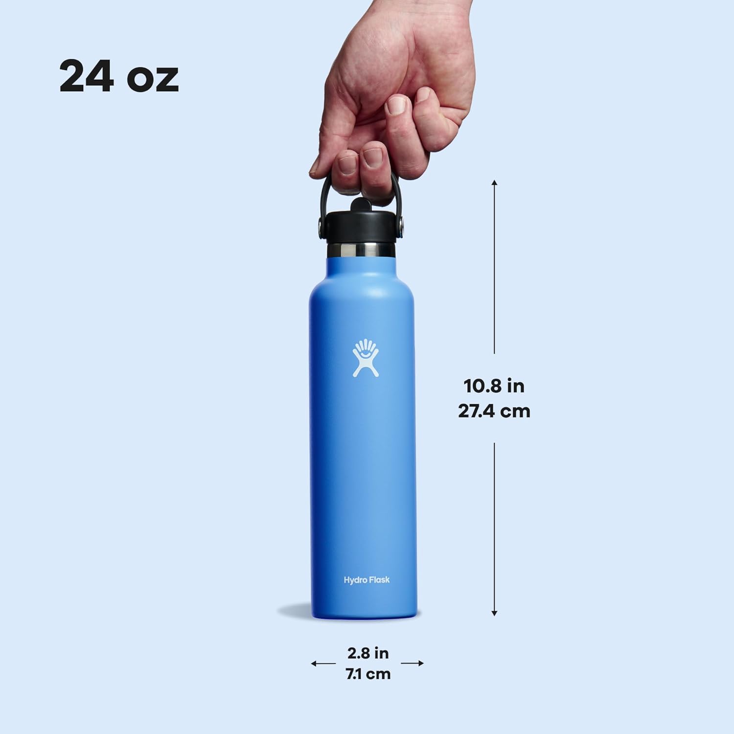 HYDRO FLASK Insulated Stainless Steel Water Bottle with Flex Straw Cap