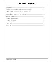 Carson Dellosa The 100 Series Algebra 2 Workbook, Math Book for Grades 8 and Up Covering Trigonometry, Quadratic Equations,, Algebraic Functions, and ... Classroom or Homeschool Curriculum (Volume 1)