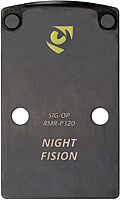 Night Fision Optic 17-4 Stainless Steel Handgun Mounting Plates for Red Dot Sights | Extra Screws and Installation Tool for Easy Setup | Compatible with 507c/RMR to Sig P320