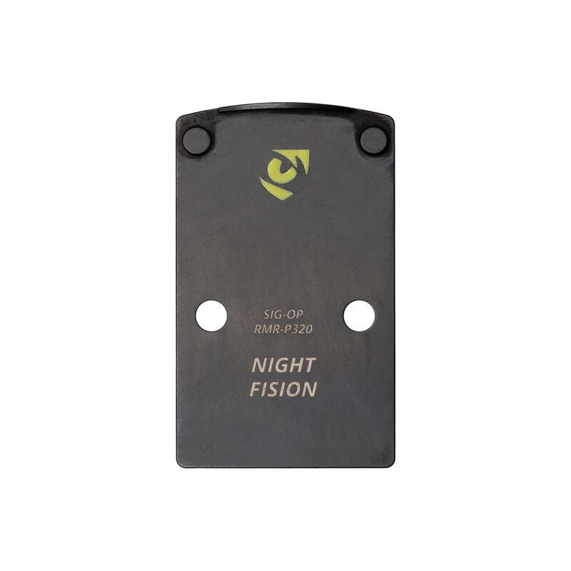 Night Fision Optic 17-4 Stainless Steel Handgun Mounting Plates for Red Dot Sights | Extra Screws and Installation Tool for Easy Setup | Compatible with 507c/RMR to Sig P320