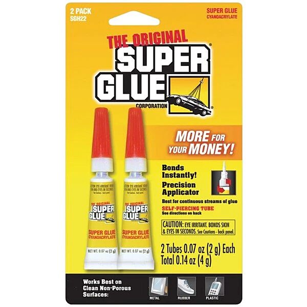 The Original Super Glue Gel Double Pack 2 / Pack Clear