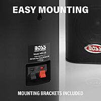 BOSS Audio Systems MR4.3 4-Inch 3-Way Marine Enclosed Speakers (Pair)