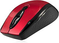 iMouse M20R – Wireless Ergonomic Optical Mouse, Red
