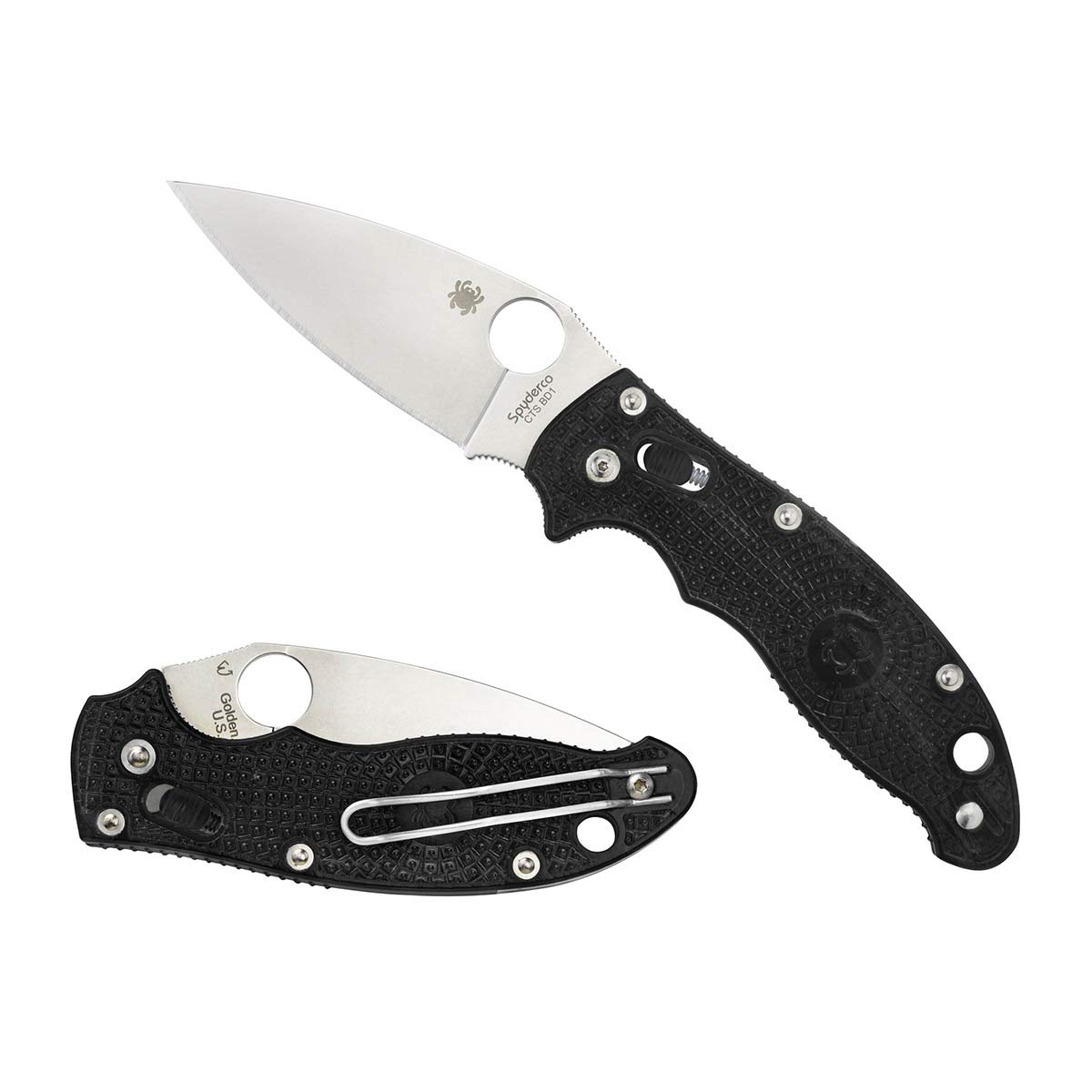 Spyderco Manix 2 Folding Knife with Ball Bearing Lock - PlainEdge