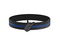 Thin Blue Line USA State Silicone Bracelet