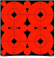 Birchwood Casey Target Spots Orange High-Contrast Self-Adhesive Bull's-Eye Paper Targets