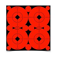 Birchwood Casey Target Spots Orange High-Contrast Self-Adhesive Bull's-Eye Paper Targets