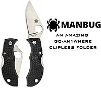 SPYDERCO Manbug Lightweight Folding Utility Pocket Knife