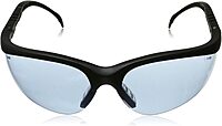 MCR KD113 Crews Klondike Safety Glasses Black Frame Light Blue Lens, 1 Pair