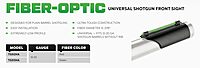 TRUGLO Low-Profile Universal Fiber Optic Front Shotgun Sight