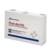 Pac-Kit 6086 159 Piece #25 ANSI Steel Case Contractor's First Aid Kit