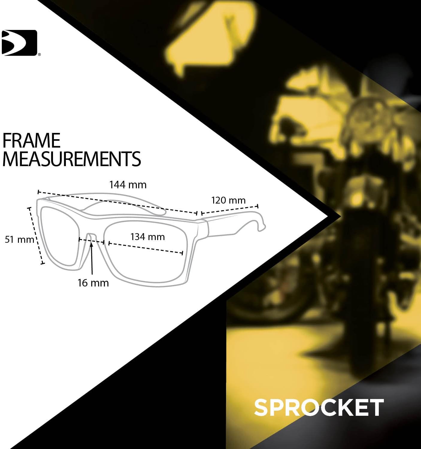 Bobster® Sprocket Cycling Sunglass, Crystal Clear Frame, Blue Mirror Lens