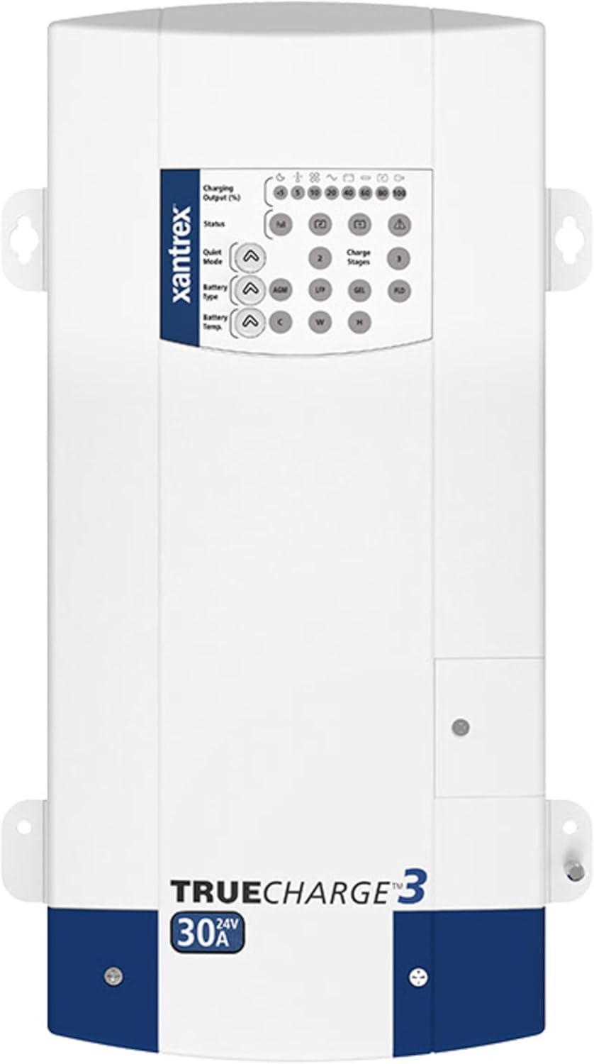 Xantrex 804-2430-10 TRUEcharge3 Multistage Charger - 24V/30A, Hardwire, 3-Bank