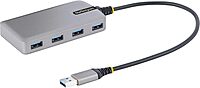 StarTech.com 4-Port USB Hub - USB 3.0 5Gbps, Bus Powered, USB-A to 4X USB-A Hub w/Optional Auxiliary Power Input - Portable Desktop/Laptop USB Hub, 1ft/30cm Cable, USB Expansion Hub (5G4AB-USB-A-HUB)